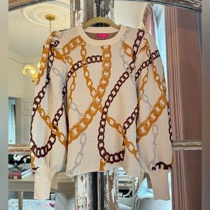 NWT chain sweater